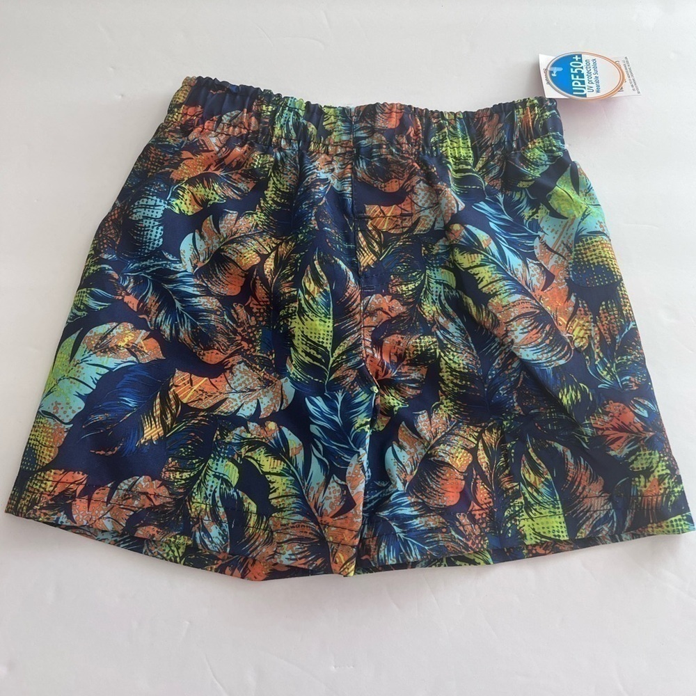 Baby Boy’s shorts blue palm Swim Trunk size 12M